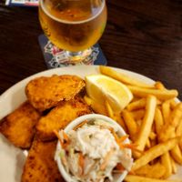 Fishless Fish & Chips at Union Jack Pub in Indianapolis