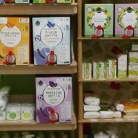 Vegan refillable cleaning products at Dobra volja in Celje