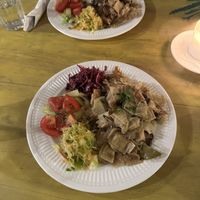 Vegan lazanki  at The Singing Rooster in Penzance