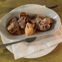 Vegan apple dessert  at The Singing Rooster in Penzance