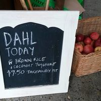 lunch at Hearth Juice Bar and Grocer in Hamilton