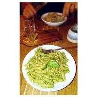 Gluten Free Vegan Pesto Pasta & Walnut Pasta  at The Flat in Exeter