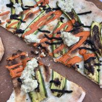 This is a pizza. Seriously!? at Kicks in Santa Margherita