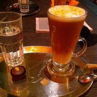 Latte Macchiato with rice mylk.

Photo by: Robert S. on Facebook at Kavarna Lucifer in Velenje