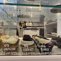 Vegan cupcakes  at Flour Patisserie in Jersey