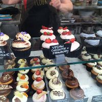 vegan cupcakes at Flour Patisserie in Jersey