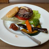 Vege burger! It’s great  at Natudeco in Kamakura