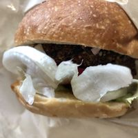 Quinoa burger at Natudeco in Kamakura