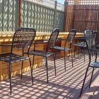 Dog friendly rear courtyard at Mint and Jam in Yea