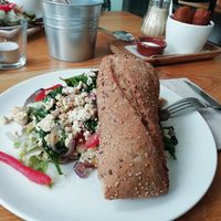 Scrambled tofu at Logica Cafe Restaurant in Leiden