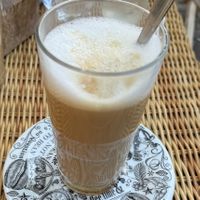 Oat milk Latte macchiato   at Logica Cafe Restaurant in Leiden