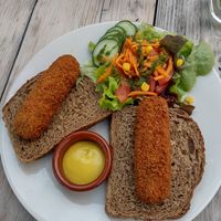 Vegan Kroket at Logica Cafe Restaurant in Leiden