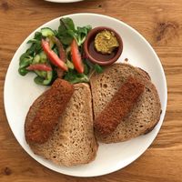 Veggie croquettes  at Logica Cafe Restaurant in Leiden