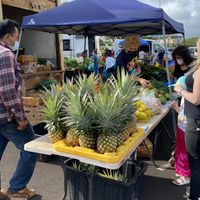 Pineapples at Farmer's Market in Lihue