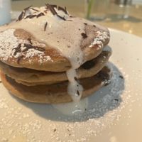 Chocolate chip mocha pancakes   at Wynn Hotel - Jardin in Las Vegas