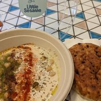"Keep it Classic" hummus bowl and pita at Little Sesame in Washington