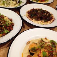 Variety of hummus at Little Sesame in Washington