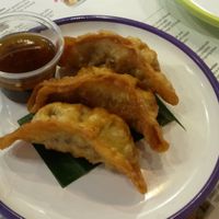 Vegan gyozas at YO! Sushi in Newcastle Upon Tyne