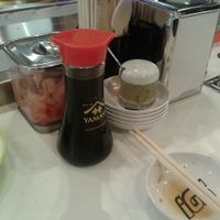Pickled ginger. wasabi and soy kits at YO! Sushi in Newcastle Upon Tyne