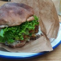 vegan burger at Freshco in Piestany