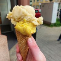 Mango & cactus fig at Eismanufaktur zeitgEISt in Mannheim