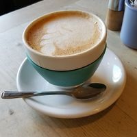 Vegan tea latte with oat milk  at 88 Degrees in Kirriemuir