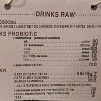 Drinks  at Raw Porto Alegre in Porto Alegre