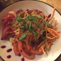 Bunless bean burger at Two Wolves Kitchen in Brighton