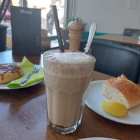 Chai latte at Hausboot in Ludwigshafen