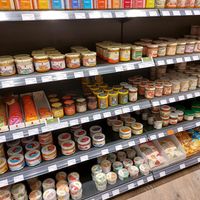 Bread spreads and "seafood" salads at Reformhaus Escher in Mannheim