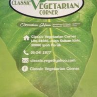 Menu at Classic Vegetarian Corner in Ipoh