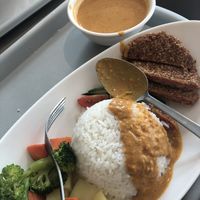 6. chickenless cutlet curry rice $7.80  at Truly Vegetarian in Central Singapore
