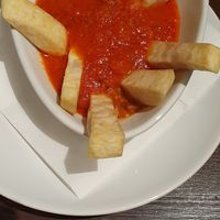 Yam starter at Omoka Afrikanisches Restaurant in Graz