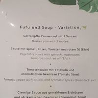 Menu at Omoka Afrikanisches Restaurant in Graz