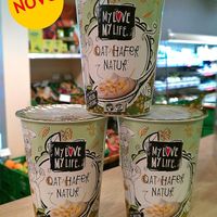 Vegan yogurts. Photo by: NORMA on Facebook at Bio Prodajalna Norma in Celje