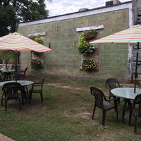 Outside seating  at Local Vibe Cafe in Petersburg