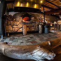 Pizza oven at Flatbread Company in Providence