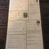 menu one side at Green Cuisine in Minsk