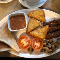 Vegan full breakfast :) at The Horse and Jockey in Lichfield