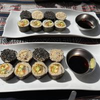 Kimchi roll  at Sacred Sushi and Curry Sunday in Pisac