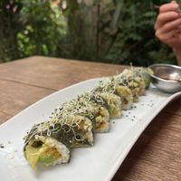   at Sacred Sushi and Curry Sunday in Pisac