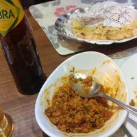 Spicy Keema and Garlic Naan at Annakut in Edinburgh