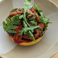 Roast Veggie Polenta Tart - GF vegan 😋 at The Garden Plate in Lismore