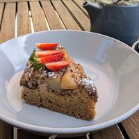 GF Pear Pecan yumminess at The Garden Plate in Lismore