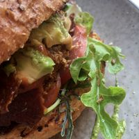 I cut this in half and tucked in before I thought to take a photo.  It was delicious.   at The Garden Plate in Lismore