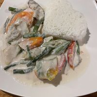Veggies in Coconut milk with rice (195+30)  at Ven'z Kitchen in Moalboal