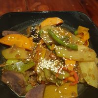 Vegetable adobo at Ven'z Kitchen in Moalboal