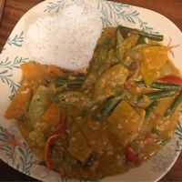 Veggies in a peanut sauce  at Ven'z Kitchen in Moalboal