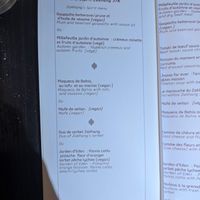 Menu 1 at Zakhang in Grenoble
