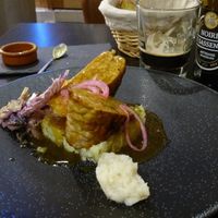 Tempeh stuff with a sweet spice sauce vegan at Zakhang in Grenoble